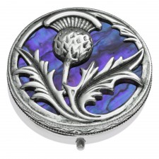 Tide Jewellery Purple Paua Thistle Pill Box