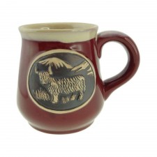 Glen Appin Stoneware Mug - Highland Cow in Red
