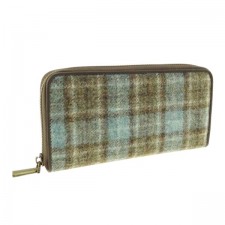 Abraham Moon 'Fordon' Long Zip Purse in Aqua Natural