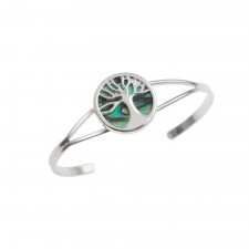 Tide Paua Shell Tree of Life Bangle