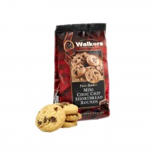 Walkers Mini Chocolate Chip Shortbread Rounds Bag 125g