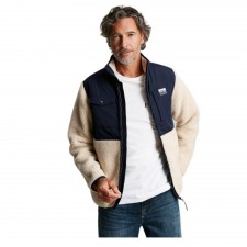 Joules Men's Exton Borg Fleece in Oat