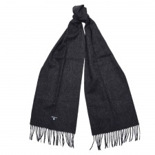 Barbour Plain Lambswool Scarf in Charcoal