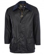Barbour Mens Beaufort Wax Jacket in Navy