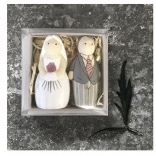 East of India Boxed Bride & Groom Ornaments