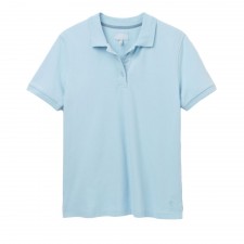 Joules Ladies Pippa Plain Polo Shirt in Light Blue UK 8