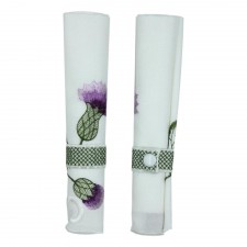 Highland Glen Thistle Design Napkin and Buckle 2 Pack