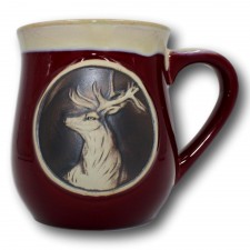 Glen Appin Stoneware Mug - Stag in Red