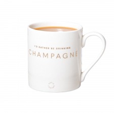 Katie Loxton Porcelain Mug - ' I'd Rather Be Drinking Champagne' in White