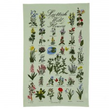 Glen Appin Scottish Wild Flowers Tea Towel 100% Cotton