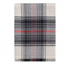Lochcarron 100% Lambswool Graphite Tartan Blanket
