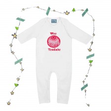 Gillian Kyle Tunnock's Teacake Baby Romper in White