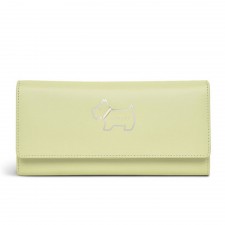 Radley Heritage Dog Large Flapover Matinee Purse In Cucumber Green
