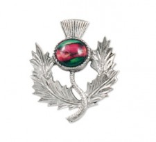 Heathergems Thistle Flower Brooch