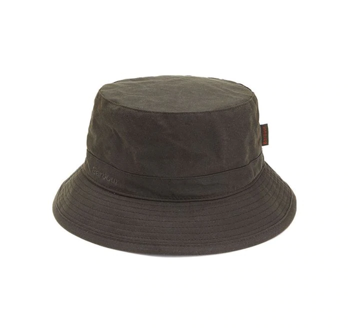 Barbour Mens Olive Wax Sports Hat 