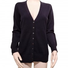 Lona Scott Ladies V-Neck Cardigan in Navy UK S