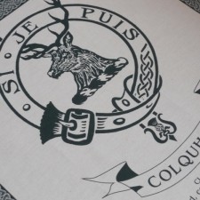 Colquhoun Clan Crest Tea Towel
