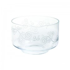 Dartington Crystal Celebrate Silver Bowl - 25 Years
