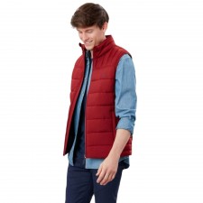 Joules Mens Go To Lightweight Padded Gilet Dark Red