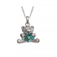 Tide Jewellery Teddy Bear Holding Heart Necklace