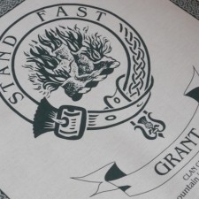 Grant Clan Crest Tea Towel