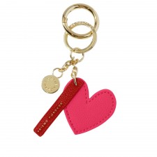 Katie Loxton Chain Keyring- 'Friends Forever' in Fuchsia
