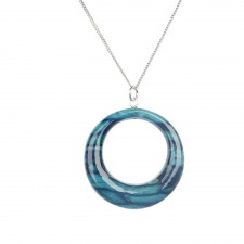 Heathergems Offset Circle Pendant