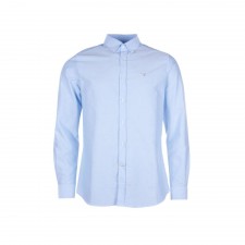 Barbour Mens Oxford 3 Tailored Fit Long Sleeve Shirt in Sky UK M