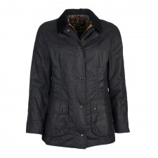 Barbour Ladies Beadnell Wax Jacket in Navy UK 12