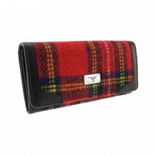 Harris Tweed 'Bute' Purse In Royal Stewart Tartan