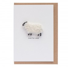 Hairy Coo Handmade Woolly Ewe Greetings Card