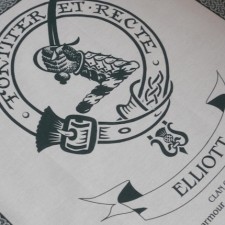 Elliot Clan Crest Tea Towel