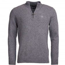 Barbour Mens Tisbury Half Zip Sweater in Grey UK M