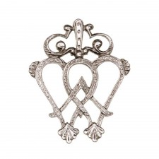 Art Pewter Luckenbooth Brooch