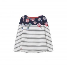 Joules Ladies Harbour Top in Anniversary Border Floral in All Sizes