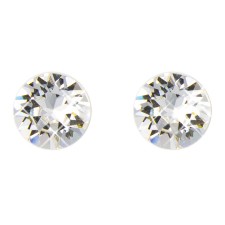 Lila Diamond Shaped Crystal Studs 8mm Earrings