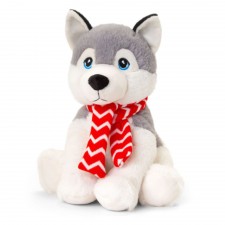 Keel Toys Keeleco Husky With Scarf 20cm Soft Toy