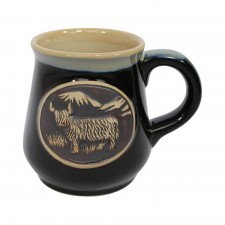 Glen Appin Stoneware Mug - Highland Cow in Black