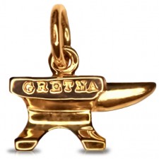 Gretna Green Anvil Charm in Gold