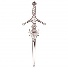 Hamilton & Young Sterling Silver Scottish Thistle Kilt Pin