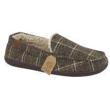 Jo & Joe Mens Swaledale Slippers in Brown