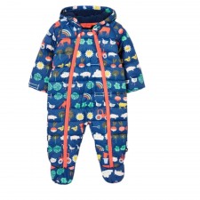 Joules Boy's Snuggle All in One Pramsuit in VegBlue
