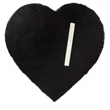 The Just Slate Company Heart Slate Cheese Board