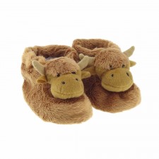 Kids Highland Cow Slippers Bootees