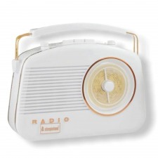 Steepletone Brighton White Classic & Retro Style Radio