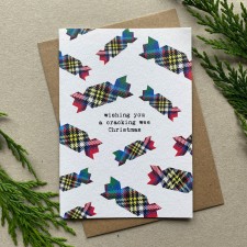 Hiya Pal Cracker Tartan Pattern Card Single