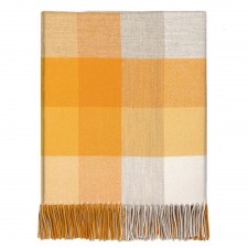 Lochcarron 100% Lambswool Dornie Gorse Check Blanket