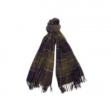Barbour Ladies Hailes Scarf in Classic Barbour Tartan