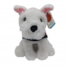 Keel Toys Keeleco Black Westie Dog with Tartan Coat 20cm