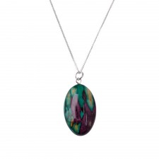 Heathergems Oval Heather Pendant